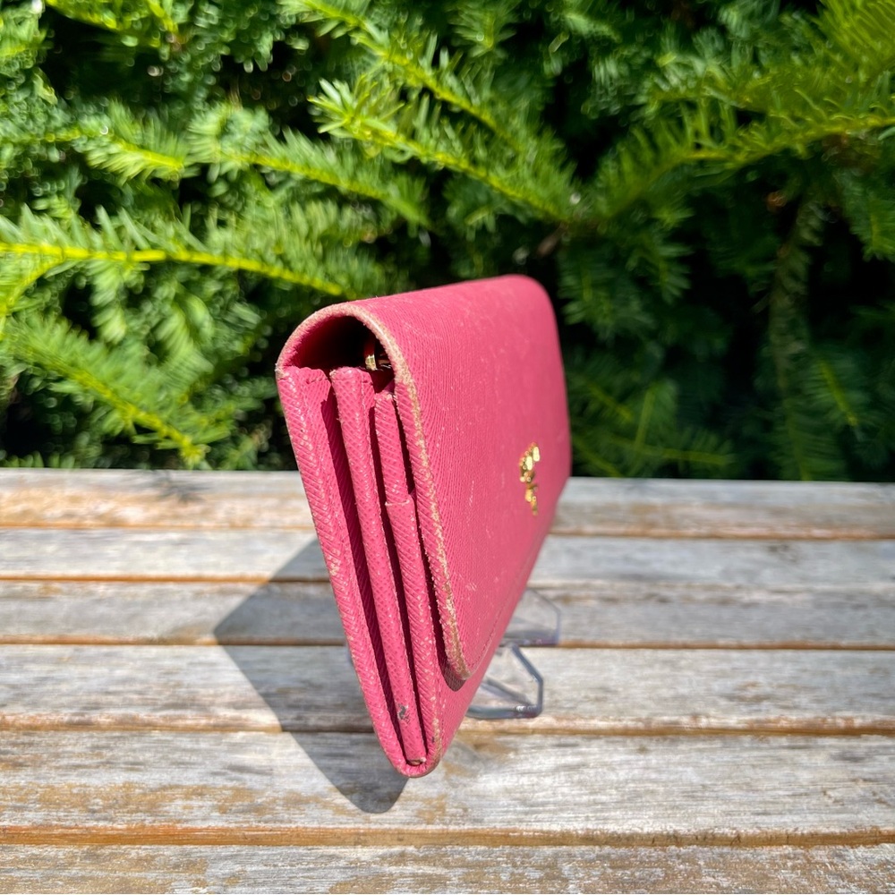 Prada Saffiano Leather Multicolor Long Wallet & Detachable ID Card Holder - Picture 6 of 16
